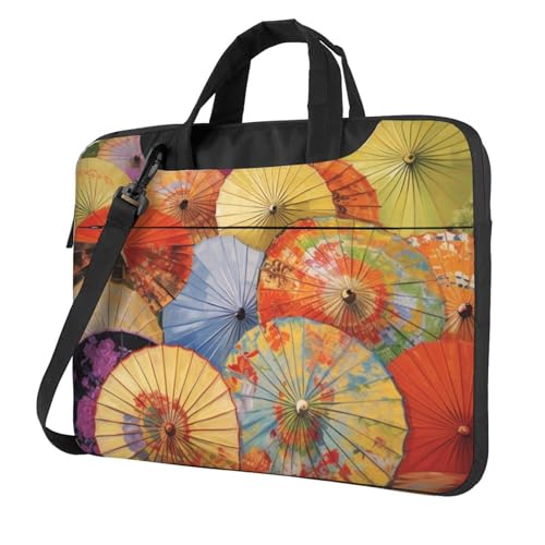 Sac pour ordinateur portable antichoc doublure antistatique motif parapluies