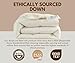 baisihan Luxury Goose Down Feathers Comforter, King Size All Seasons 100% Organic Cotton Duvet Insert, Hotel Collection Comforter Ultra Soft 550+ Fill Power Feather&Down Proof Duvet Insert (90