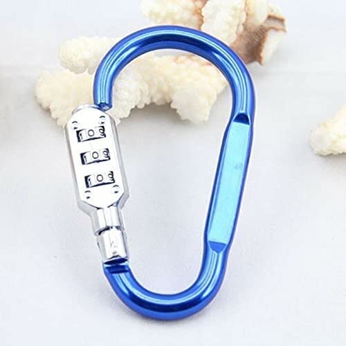 Candados con código, candado de código, candado, 1 Pieza de aleación Mini mosquetón candado combinación de Viaje dial de Seguridad Bolsa de Equipaje Maleta Conveniente Accesorio for el hogar