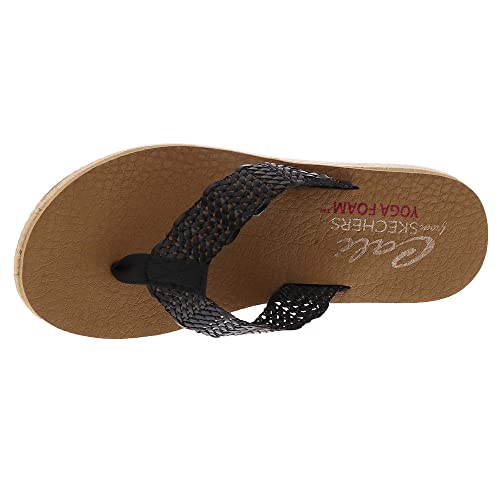 Skechers Skechers Cali Women's Sandcomber Flip Flop Sandal, Black, 11 M