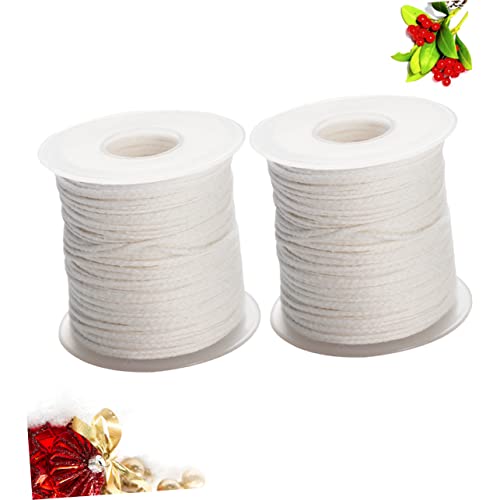 2 rollos de mechas trenzadas para velas de algodón miniatura 6