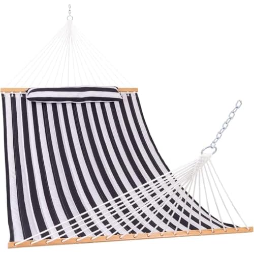 Lazy Daze 12ft Quilted Double Hammock with Spreader Bars
