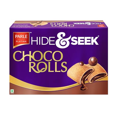 Image of Parle Platina Hide & Seek Choco Rolls, 200 gram, Chocolate (Pack of 3)
