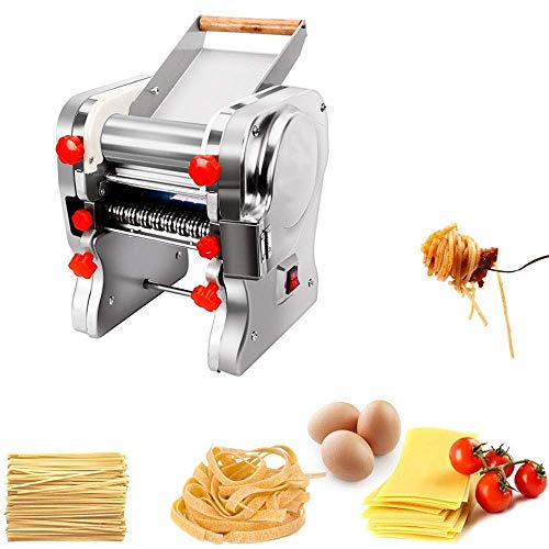 YYAI-HHJU Nudelmaschine 550W 220V Edelstahl Kommerzielle Elektrische Nudelherstellung Nudelmaschine Teigrolle… – Bild 3