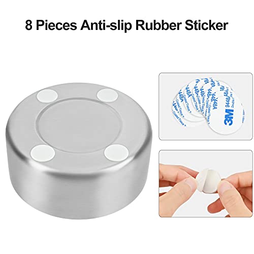 Dog Bowl, Stainless Steel Dog Bowl with 8Pcs Anti-Skid Rubber Stickers, No Spill Food and Water Bowl, Metal Food and… - Image 5