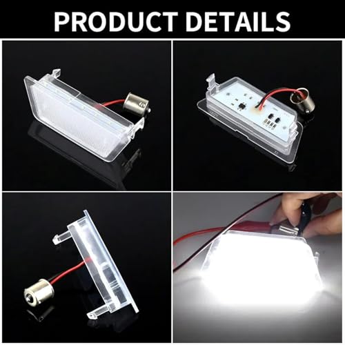 Luz de matrícula LED blanca para Opel Astra G 1998-2004 4