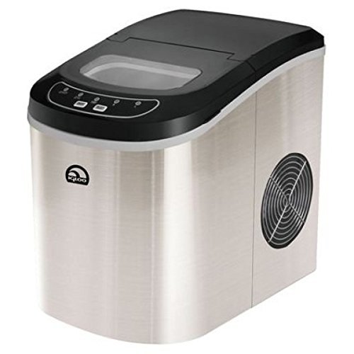 Igloo ICE102ST Counter Top Ice Maker, Stainless Steel (Certified Refurbished)