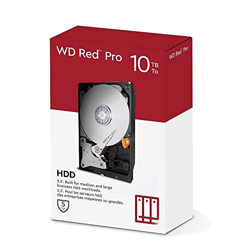 Image of WD Red Pro 10TB NAS 3.5 inch Internal Hard Drive - 7200 RPM Class, SATA 6 Gb /s, CMR, 256MB Cache