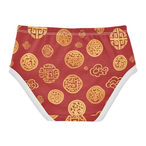 Girls' Sport Panties Breathable Underwear for Kid Red Traditional2