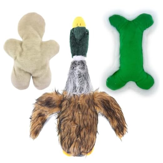 SUNKYPUP Plush Mallard Duck Dog Toy, Squeaky Dog Toy, Plush Dog Chew Toy for Large Dogs, 15-Inch…