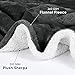 Utopia Bedding Sherpa Blanket Queen Size (Grey, 90x90 Inches) - Soft Lightweight Plush Fleece Reversible Blanket for Bed, Sofa, Couch, Camping and Travel