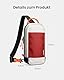 tomtoc Sling Bag Umhängetasche für Nintendo Switch 2 Konsole 2025, Rundumschutz Crossbody Bag Schultertasche mit 8 Spielkartenhaltern für Reise & Alltag, Tragetasche für Ladegerät und Zubehör, Rot