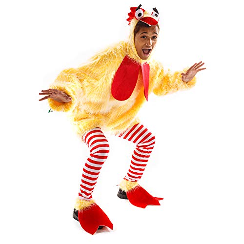 Funky Chicken Costume - Funny Silly Unisex Halloween Adult Body Suit - Image 5