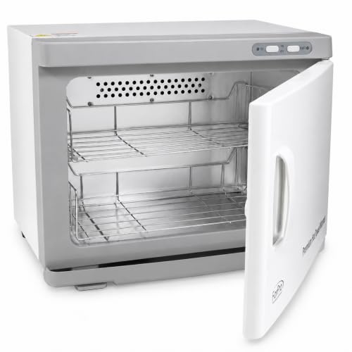 ForPro Professional Collection Premium Hot Towel Warmer, 23L Extra Large Capacity, Two Stainless Steel Racks, White