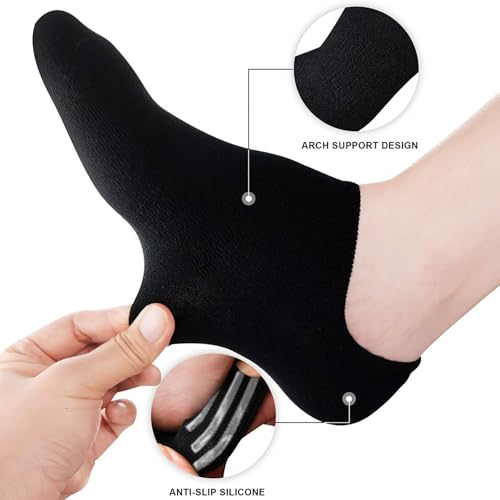 Image of wernies No Show Socks Women Low Cut Ankle Socks Non Slip 4 /8 Pairs