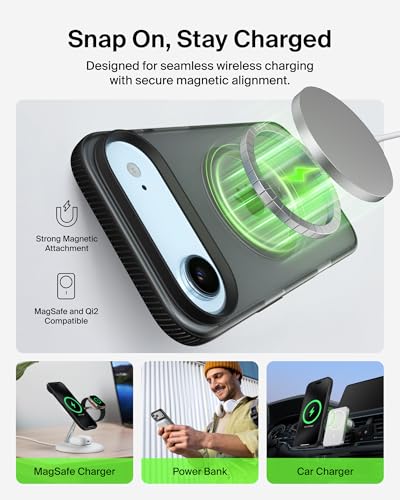 Image of Belkin iPhone 17 Air Case | Slim, Anti-Yellowing, Anti-Scratch, 4M Drop Protection | 2 Years Warranty | Grip - Black
