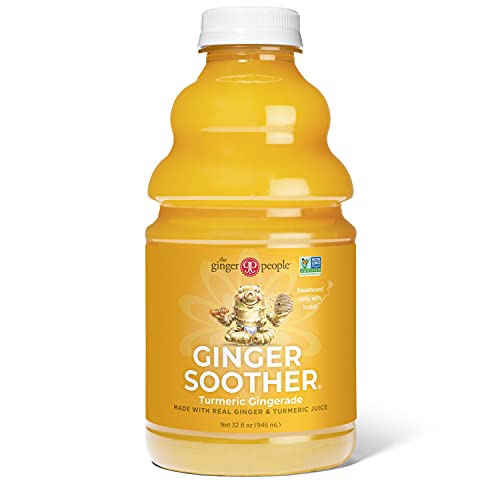Comparison: Best Juicer For Ginger And Turmeric 4 The Ginger People -Ginger Soother Turmeric Gingerade – Soothing Comfort, Real Turmeric and Ginger Juice, Sweetened only with Honey, Simple Ingredients, Enjoy Hot or Cold - 32 Oz (Pack of 1)