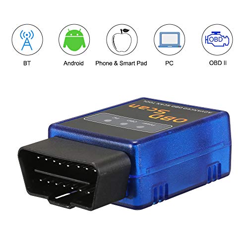 Honeytecs Detector azul da ferramenta do varredor do OBD OBDⅡ com conexão de BT para o serviço de Wi