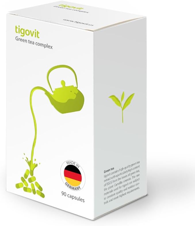 tigovit Green Tea Extract with EGCG, Vitamin C & Black