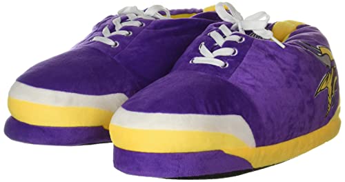 Image of FOCO Mens NFL Team Logo Plush Oversized Sneaker Slippers