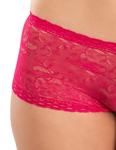 Image of FIMS - Fashion is my style Cotton Lycra Net Boy Short Panty for Womens, Mid Rise, Satin, Hipster Panties, Daily Use, Back and Front Coverage, Brief, See Main Image to Check How Many Panty You Will Get