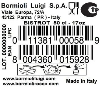 Miniatura 4 de Bormioli Rocco Bistrot Jarra, 17oz., Conjunto de 12