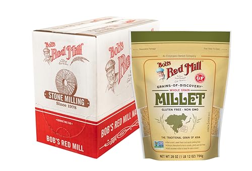 Bob's Red Mill Whole Grain Millet, 28oz (Pack of 4) - Whole Grain...