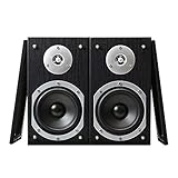 Compact yet powerful passive bookshelf speaker set with clear audio reproduction, each featuring a robust 5-inch bass woofer and a crisp 1-inch tweeter for excellent sound clarity. Passive speakers crafted to integrate easily into existing home audio...