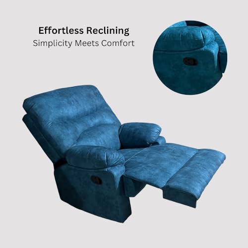 Image of Lofty Dreams Elegant Recliner Sofa 1 Seater - Supreme Comfort, Durable Manual Recliner Chair Design, and 5-Year Warranty for Reliability