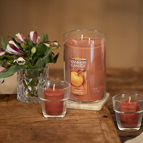 Yankee-Candle-Spiced-Pumpkin-Scented-Classic-22oz-Large-Tumbler-2-Wick-Aromatherapy-Candle-Over-75-Hours-of-Burn-Time-Apothecary-Jar-Fall-Candle-Autumn-Candle-Scented-for-Home Yankee Candle Spiced Pumpkin Scented Classic 22oz Large Tumbler 2 Wick Aromatherapy Candle Over 75 Hours of Burn Time Apothecary Jar Fall Candle Autumn Candle Scented for Home