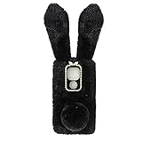 Mikikit Phone Case, Lovely Bunny Phone Cover Plush Phone Case Portable Cell Phone Protection Compati