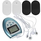 SAFIGLE MuskeltherapiegeräT Tragbarer Elektrischer Stimulator Mit Elektrodenpads Zur Schmerzlinderung Und RüCkenmassage Effektive Muskelentspannung FüR Nacken Und KöRper