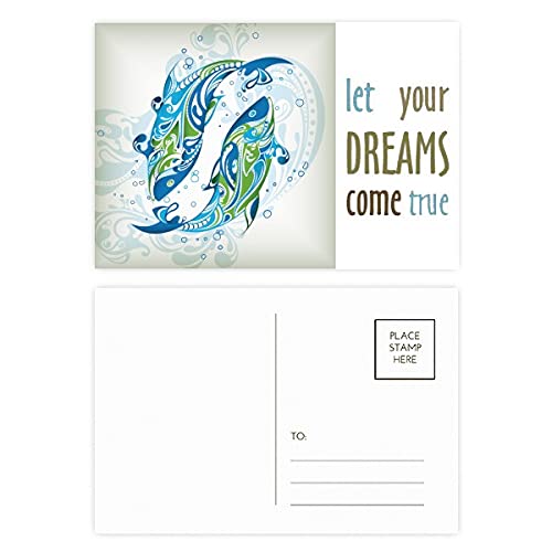 Tarjetas de agradecimiento con diseño de animales de mar para felicitación y decoración de regalo