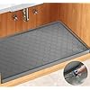Silicone Under Sink Mat 34″ x 22″, Kitchen Essentials and Gadgets, Shelf Liner and Cabinet Protector, Home Organizers and Storage, Waterproof Bathroom Tray