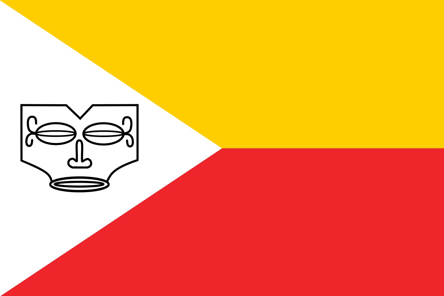 Drapeau Marquesas Islands 1978-2017 grand modèle résistant aux intempéries