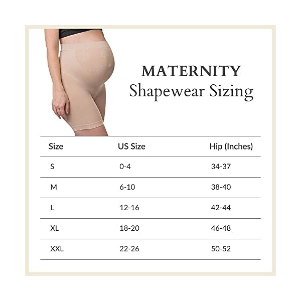 Belevation Frauen Schwangerschafts-Shapewear Mitte Oberschenkel Pettipant – Bild 5
