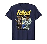 Fallout Character Cartoon Portraits TV Show T-Shirt