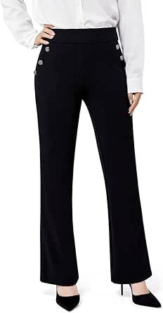Pantalones Casuales De Pana Con Múltiples Bolsillos Y Cremallera Con Botones De Talle Alto| HALARA