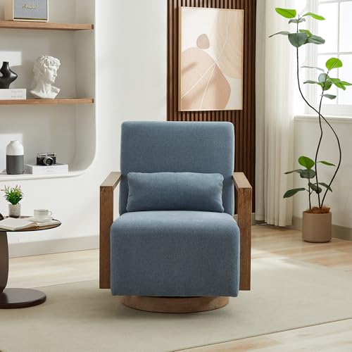 Sillón Plegable Tela Azul miniatura 6