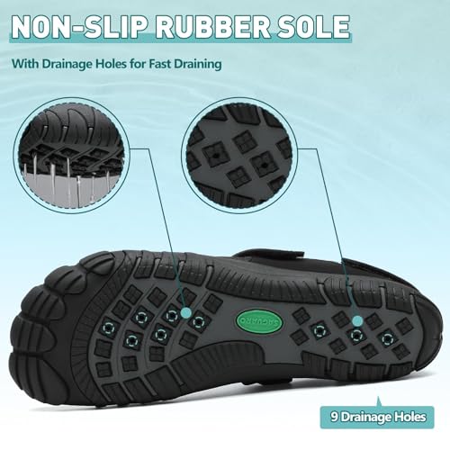 SAGUARO Women's Men's Water Shoes Quick-Dry Swiming Aqua Surf Beach Kayak Barefoot Shoes Wide Toe Box4