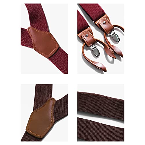 Mannen Bretels Breed Verstelbare Y Vorm Jarretelclips Heren Bretels Zware Sterke Metalen Clips Broek Bretels Zwarte Bretels Voor Mannen Broek Vader/Man Gift - Afbeelding 6