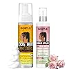 Braid Foam Control Mousse Hair Braiding Mousse for Twist, Locs, Braids Lightweight - Braid Spray Rose Mint for Dreads, Dreadlocks, Locks Spray Rose Water for Itchy Scalp (2PCS)