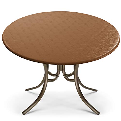 Enduretex Small Table 24 to 36" Fitted Table Cover, tablecover,Tablecloth Bronze