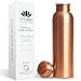 Otiem 100 Pure Copper Water Bottle 34 Oz Copper Bottle Water with Lid - Ayurvedic Copper Water Bottle - Copper Water Vessel - Drink More Water Bottle - Large -Leak Proof - Smooth Finish