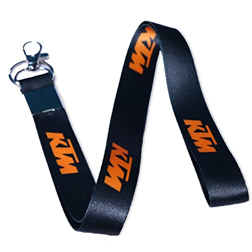 Image of AutokraftZ KTM Keychain Pack of 2 Bike Fashion Premium of Key Chain Ready to Race Rc KTM Bike KTM Duke Keychain for Bike Lovers Fabric Id Tag Hook Locking Design Lanyard Stylish Sports Type Keychains