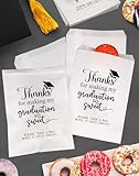 ANTING Class of 2026 Thanks for Making My Graduation So Sweet Party Favors Bags,Graduation Grad Party Treat Snack Goodie Candy Bar Buffet Grease Resistant Paper Bags (100)