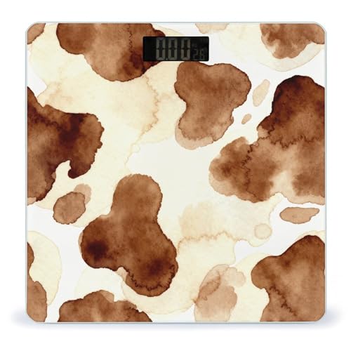 Báscula Digital de Baño con Estampado de Vaca Cocoa Cow miniatura 1