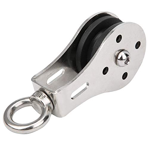 QANYEGN Stainless Steel Bea Hanging Wheel, Heavy Duty Bea Pulley, Bea Lifting Pulley for Gym Equipment, Clothesline