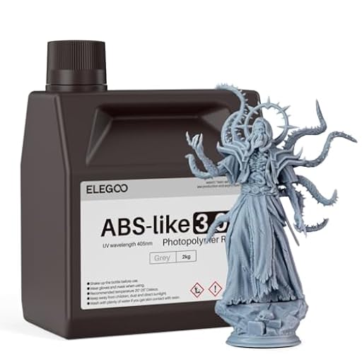 ELEGOO ABS-Like Resin 3.0+, Resina de Fotopolímero Mejorada para Impresoras 3D, Mayor Resistencia al Calor Curado Rápido, Alta Precisión, No quebradiza, Gris 2000g | Ya disponible en tu tienda friki favorita! En mundofriki.es!