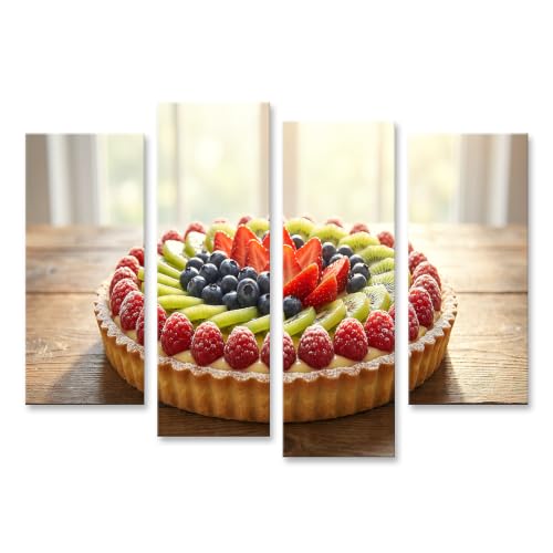 Tableau sur toile déco cuisine et impression d'art pour salle à manger 4 pièces islandburner